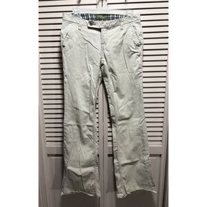 U.S. Polo‎ Assn. Beige Flares Jeans Low Rise Size 5/6 Zip/Button Pockets